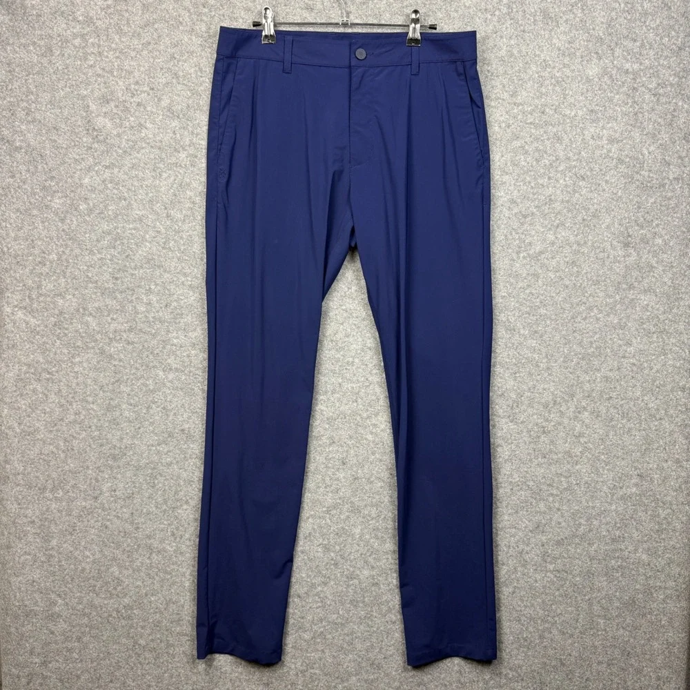 Rhone Commuter Pants Mens 32 Navy Blue Technical Stretch Performance‎ Trousers